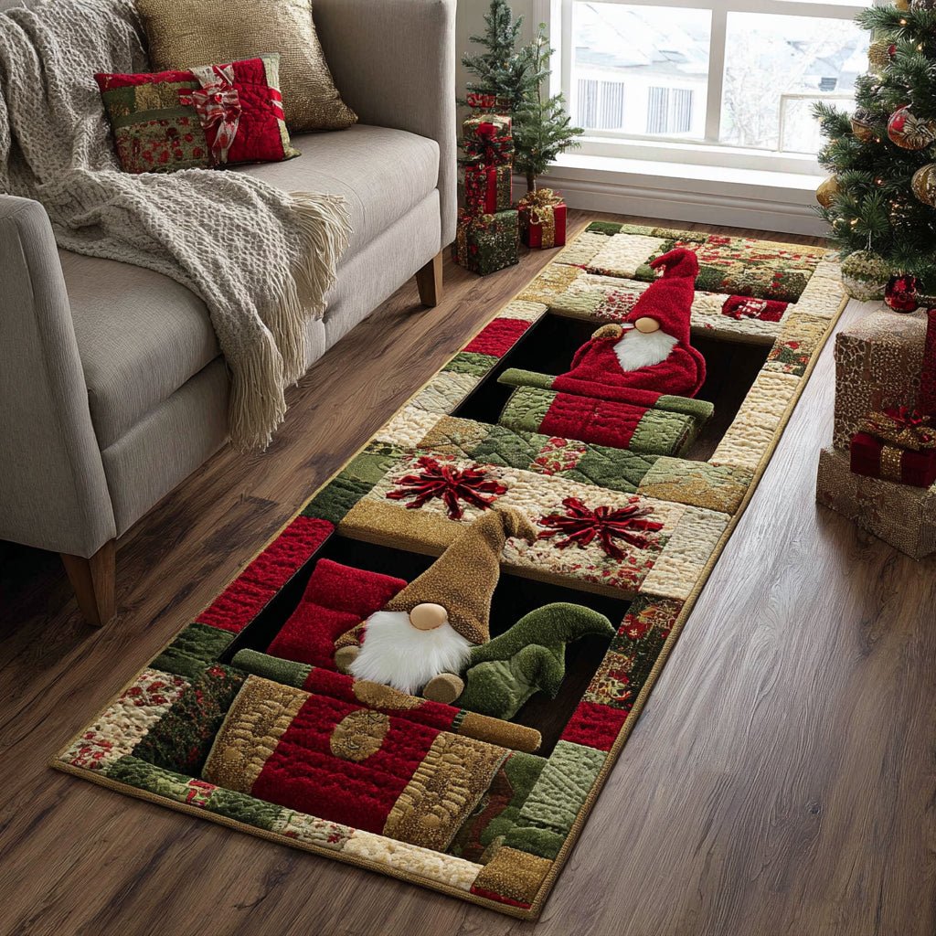 Gnome Workshop Runner Carpet Runner Rug - Cute Pet Design | Animal Printed Runner Rug