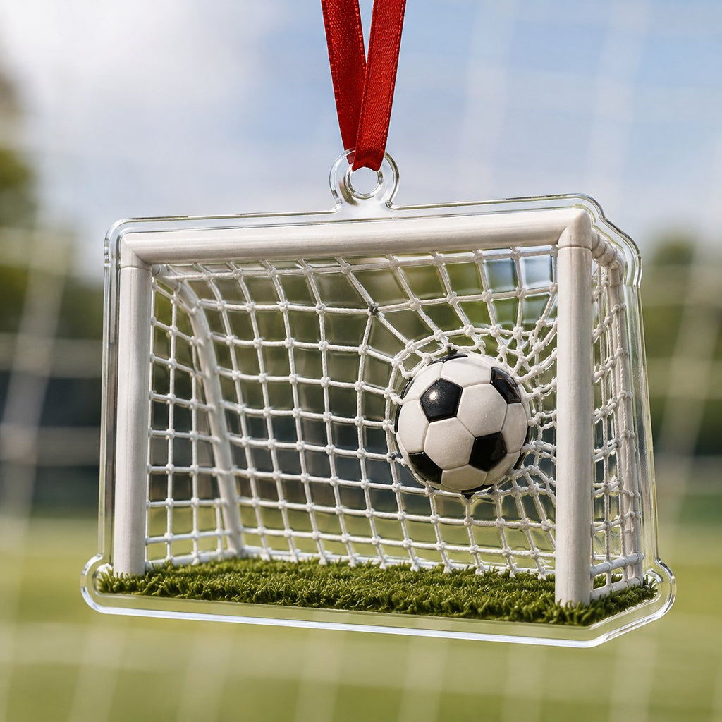 Goal Soccer Christmas Ornament