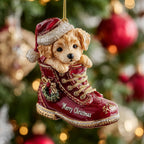 Golden Christmas Buddy Christmas Ornament