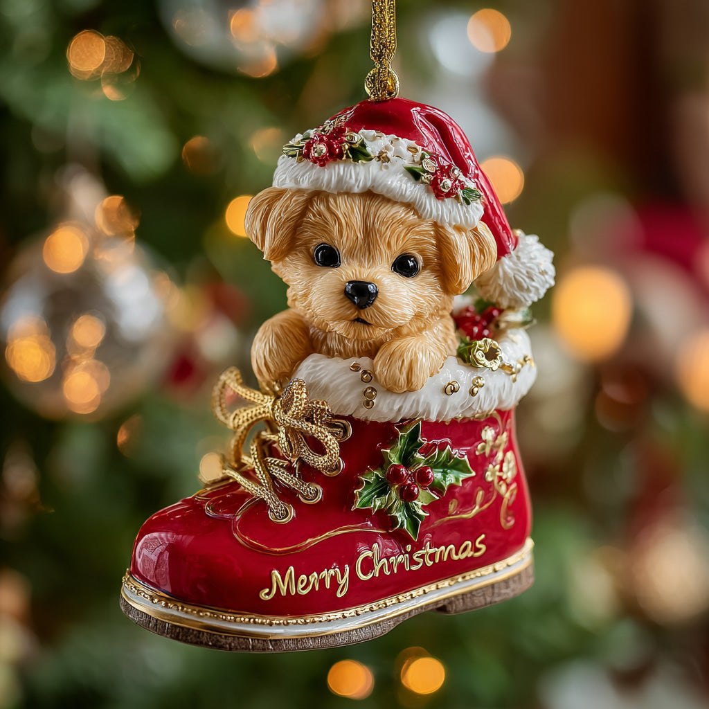 Golden Christmas Friend Christmas Ornament