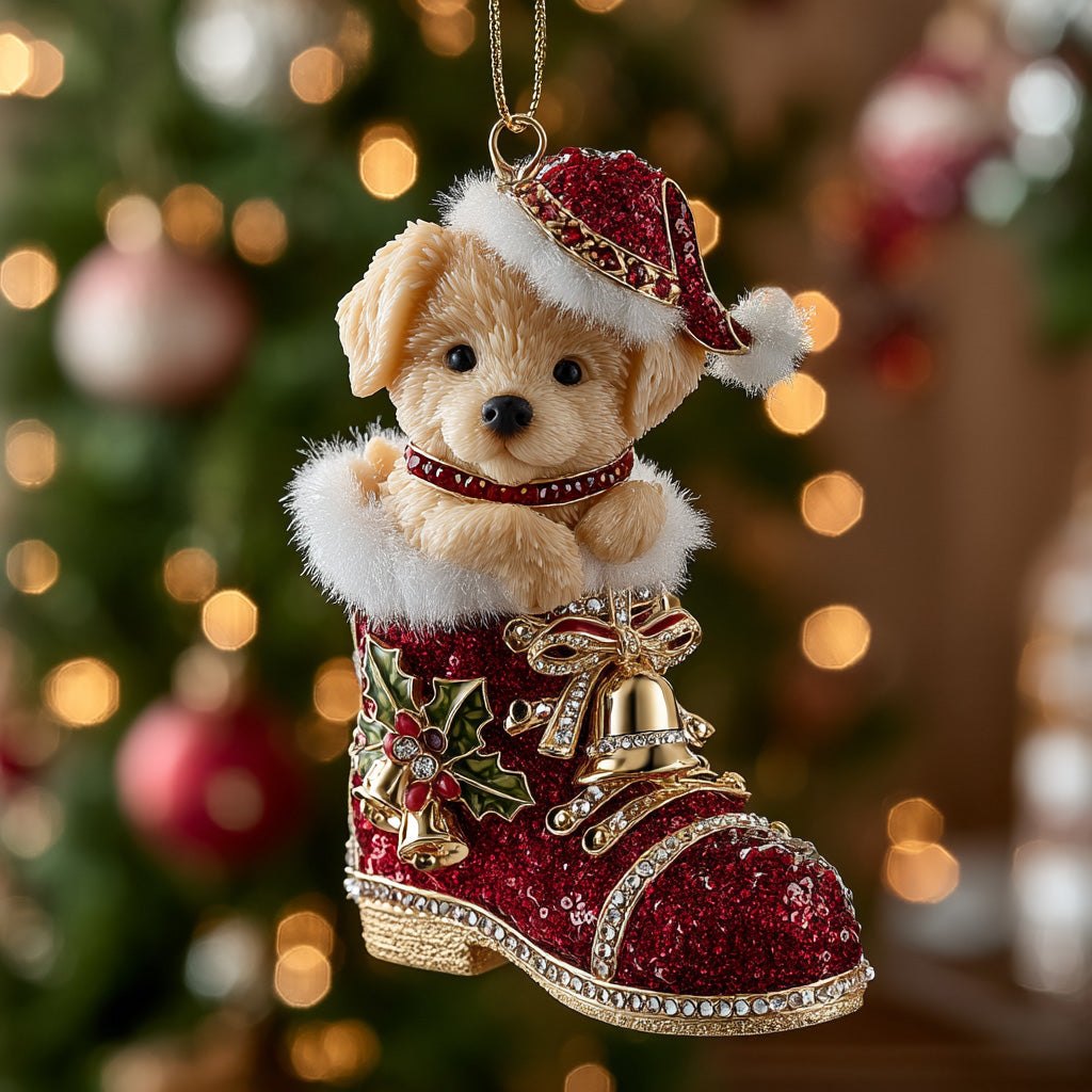 Golden Christmas Joy Christmas Ornament