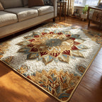 Golden Crest area rug in a living room