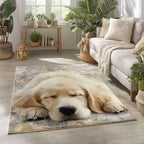 Golden Glow Nap area rug in a living room