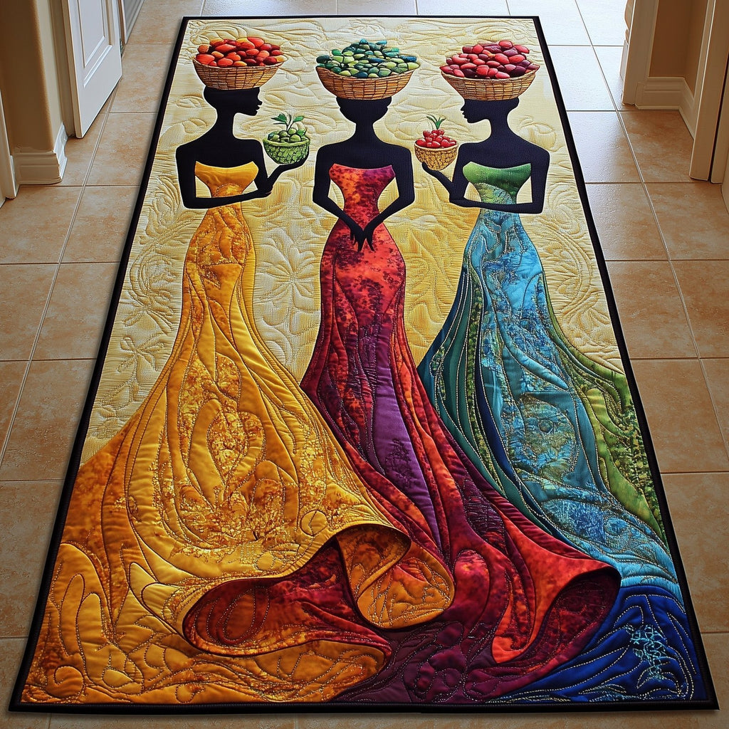 Golden Glow Runner Rug - Nature Design | Serene Runner Rug