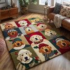 Golden Joy area rug in a living room