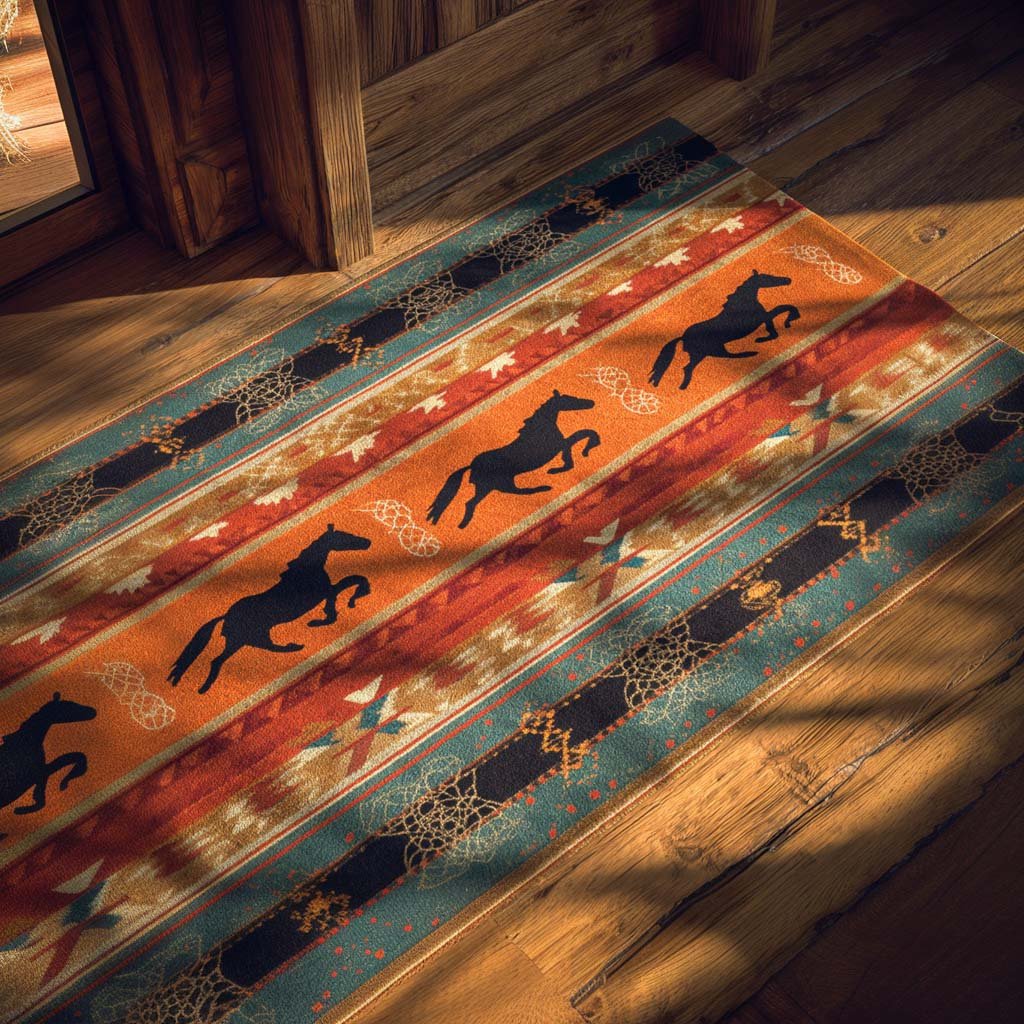 Golden Mane Runner Carpet Runner Rug - Cute Pet Design | Animal Printed Runner Rug