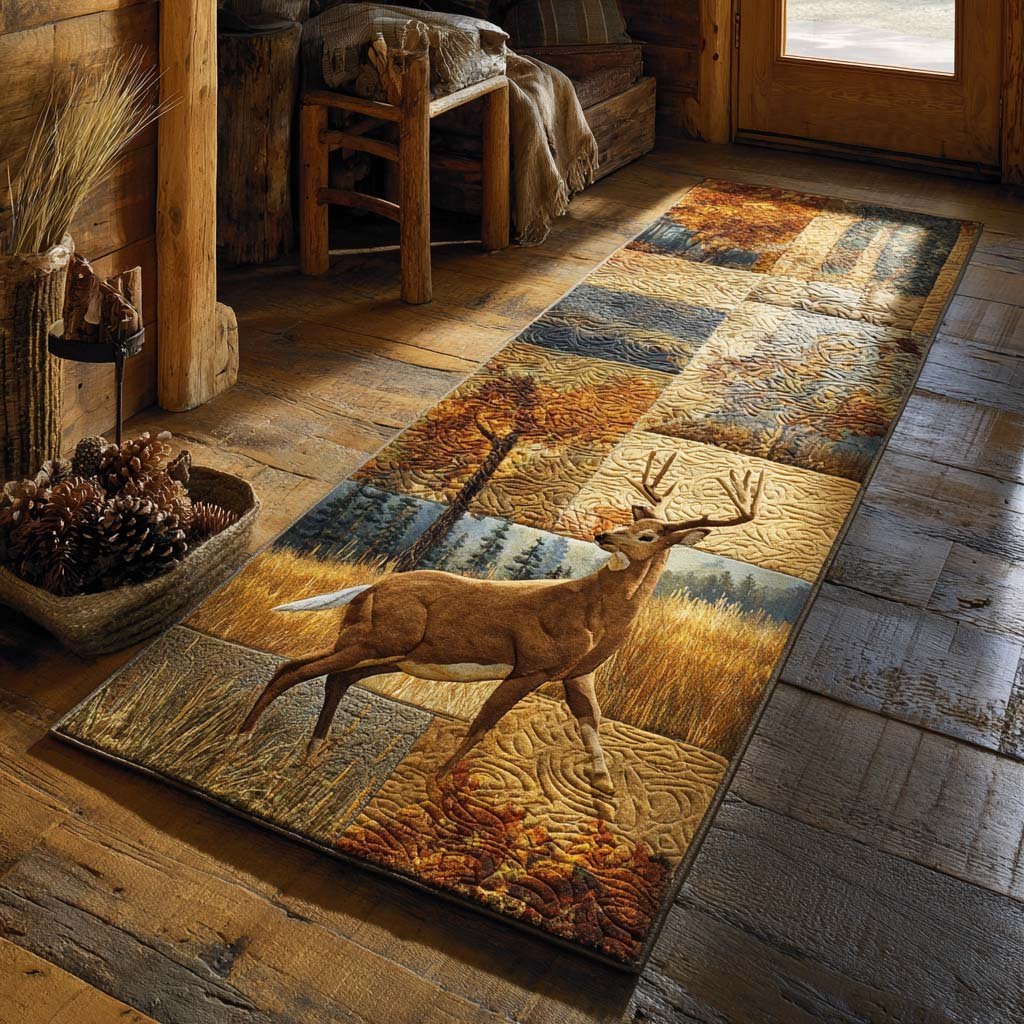 Golden Plains Runner Carpet Runner Rug - Cute Pet Design | Animal Printed Runner Rug