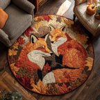 Golden Prowler Round Mat Rug - washable non-slip printed rug