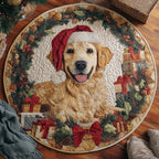 Golden Retriever Round Mat Rug - Nature Design | Serene Home Decor
