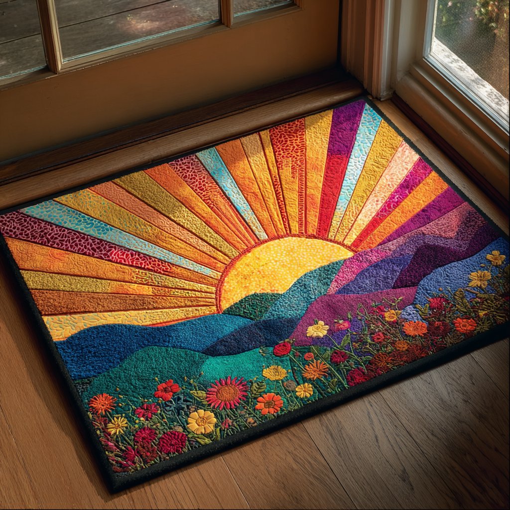 Golden Rise Doormat - Nature Design | Printed Welcome Doormat