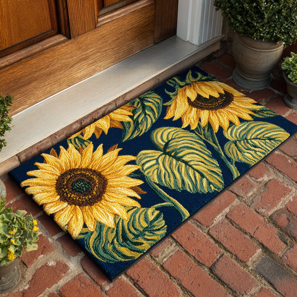Golden Sunflower Doormat - Nature Design | Printed Welcome Doormat