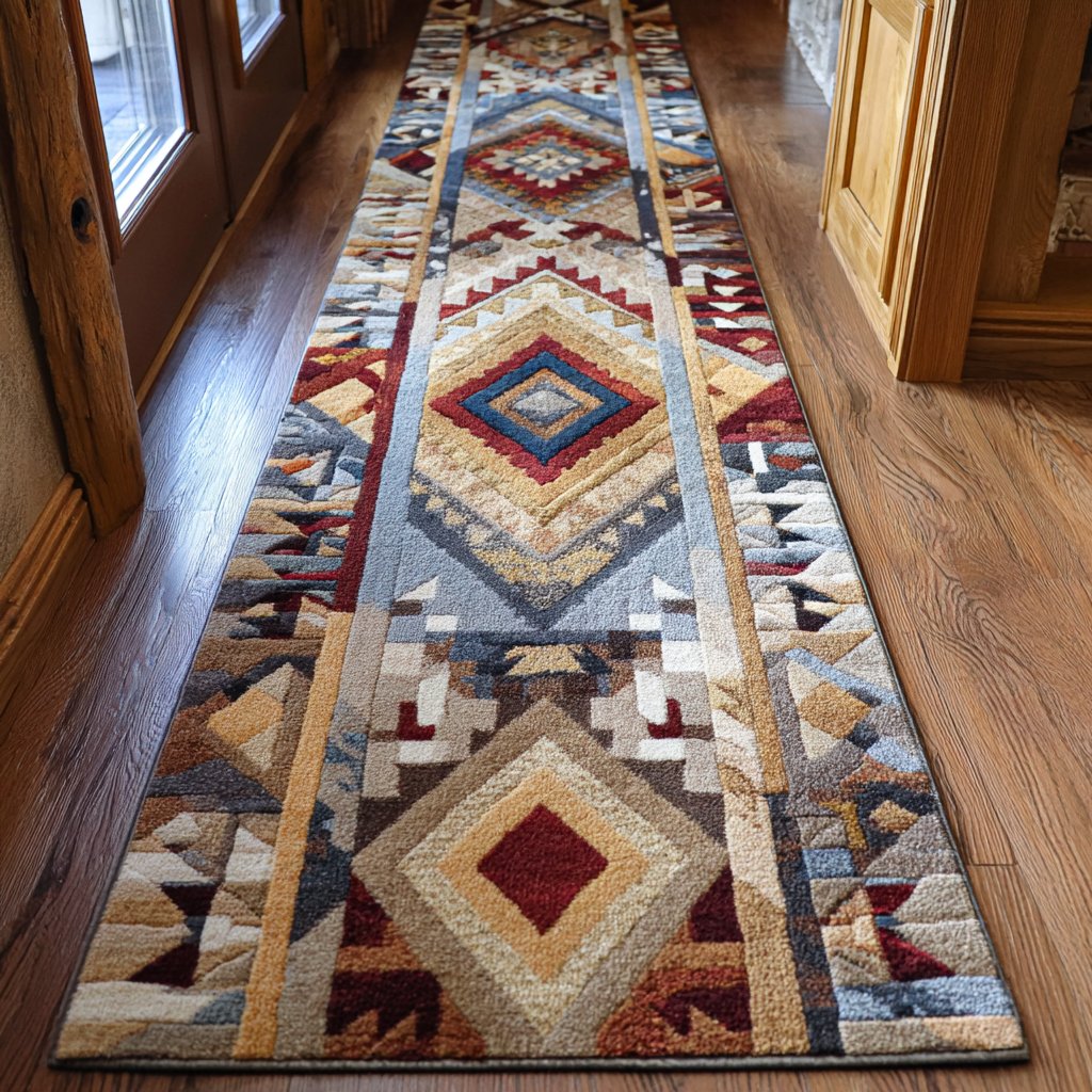 Golden Trail Runner Carpet Runner Rug - Cute Pet Design | Animal Printed Runner Rug