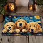 Golden Trio Night Doormat - Nature Design | Printed Welcome Doormat