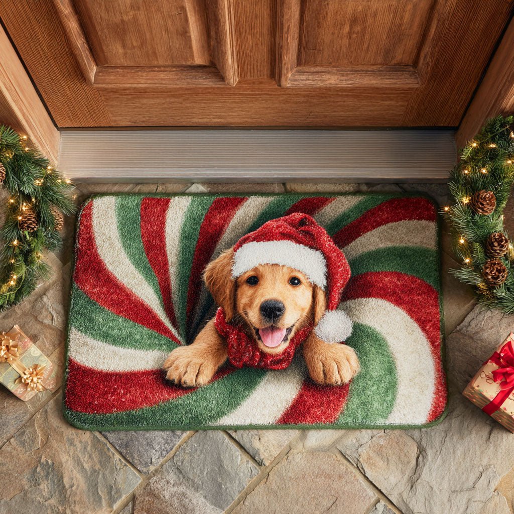 Golden Vortex Pup Doormat - Nature Design | Printed Welcome Doormat