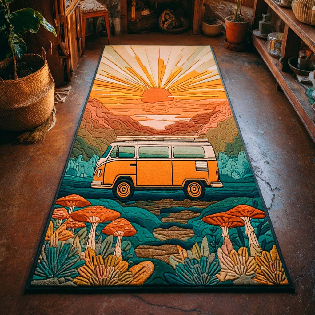 Golden Voyage Runner Carpet Runner Rug - Cute Pet Design | Animal Printed Runner Rug