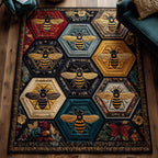 Golden Wing area rug in a living room