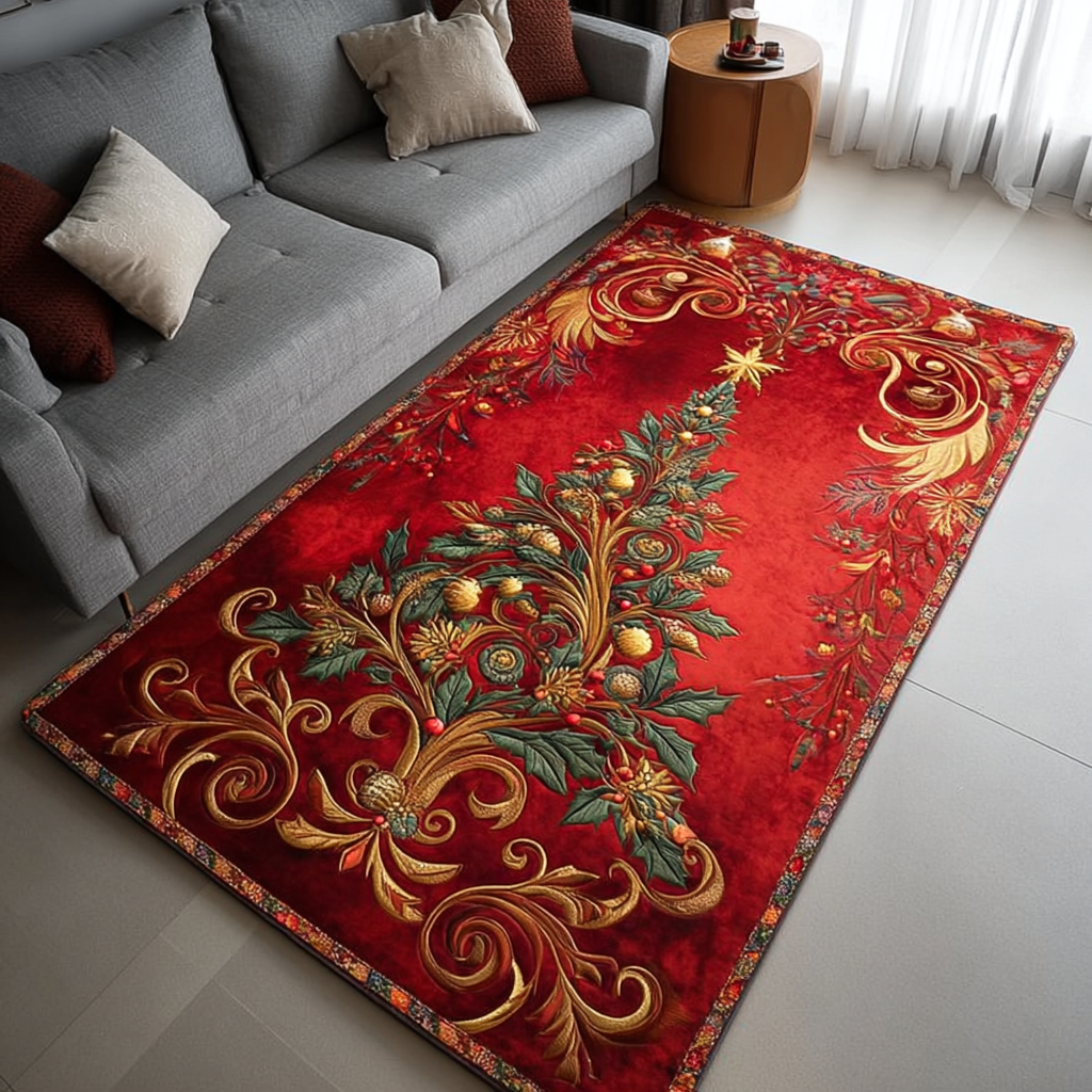Golden Wish area rug in a living room