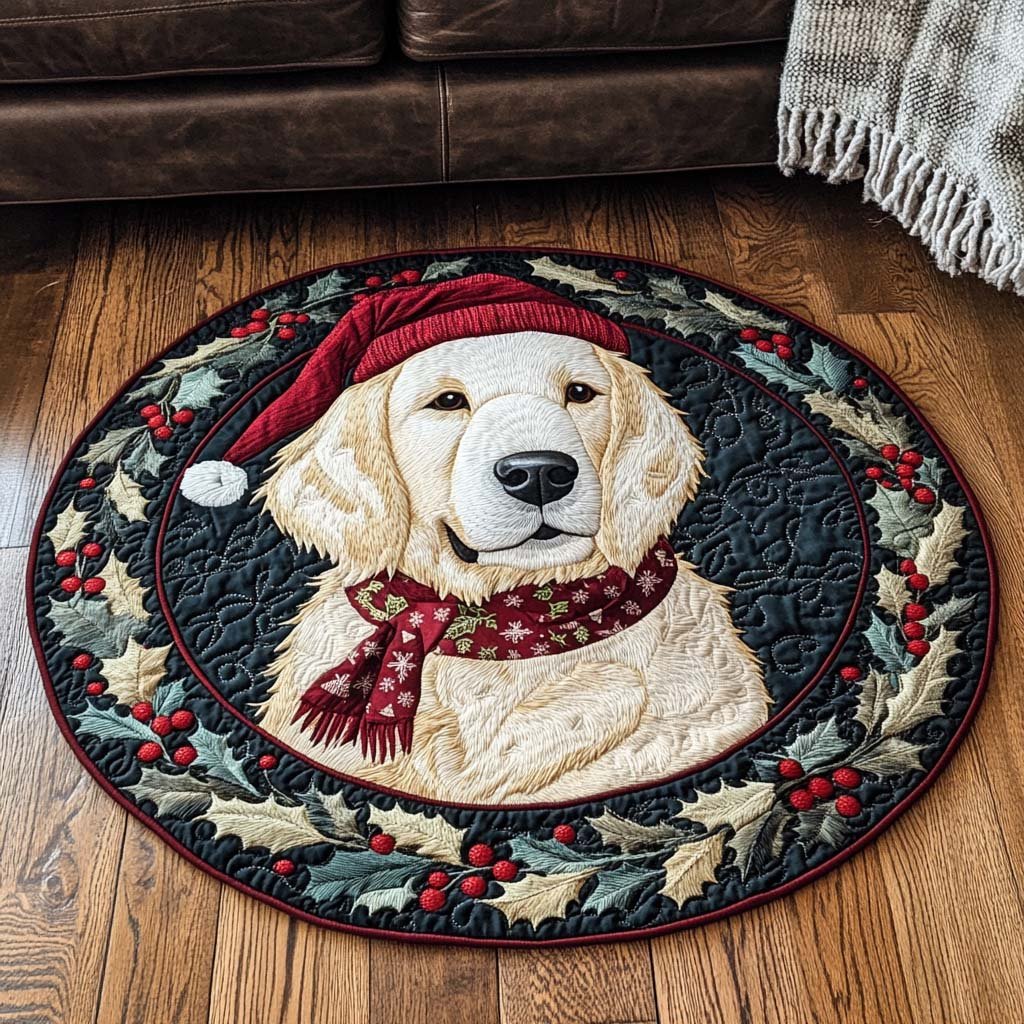Goldie Wonder Round Mat Rug - washable non-slip printed rug
