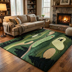 Golf Trail area rug in a living room