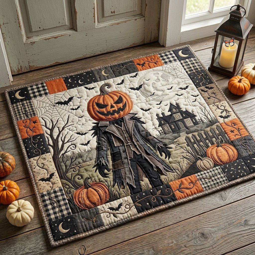 Gothic Halloween Pumpkin King Doormat - Seasonal Holiday Design | Printed Welcome Doormat