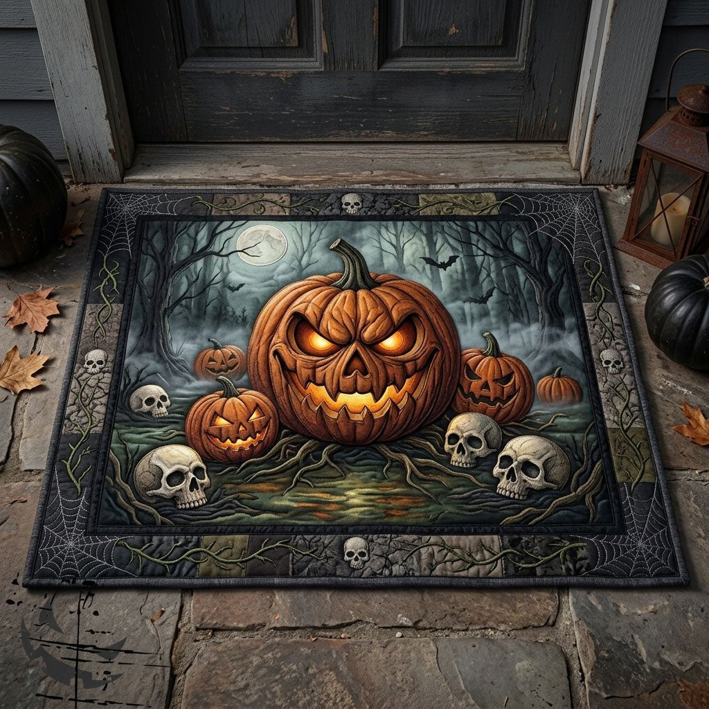 Gothic Halloween Swamp Doormat - Seasonal Holiday Design | Printed Welcome Doormat