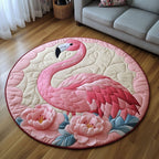 Graceful Beauty Round Mat Rug - washable non-slip printed rug