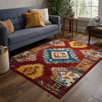 Grand Horizon area rug in a living room