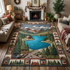Grand National Park Vista area rug in a living room