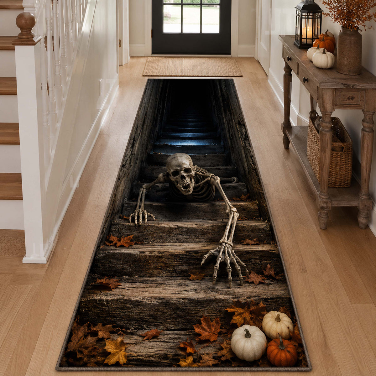 Grave Clutch Runner Rug - Nature Design | Serene Runner Rug (Design 1) - washable non-slip printed rug