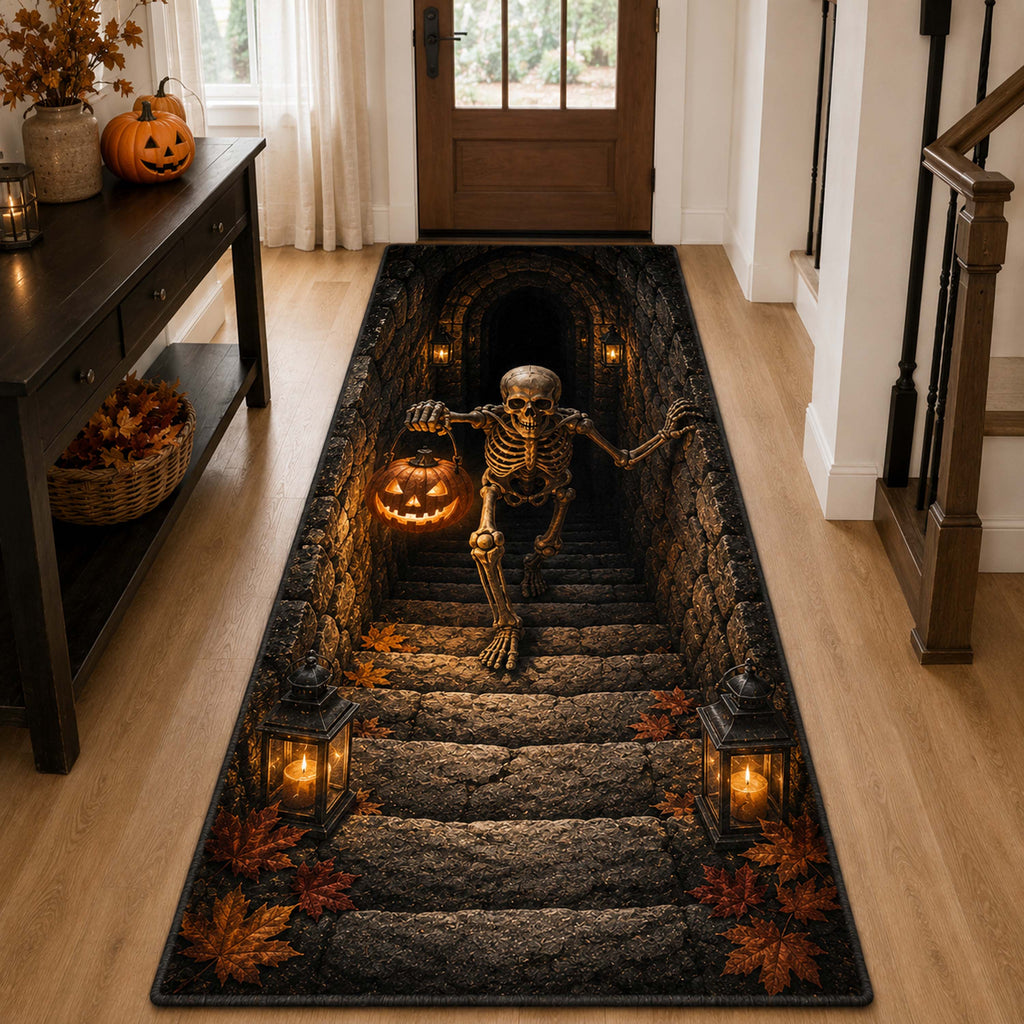 Grave Pull Runner Rug - Nature Design | Serene Runner Rug (Design 1) - washable non-slip printed rug