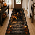 Grave Pull Runner Rug - Nature Design | Serene Runner Rug (Design 1) - washable non-slip printed rug