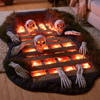 Graveyard Awakening Custom Shape Area Rug - Nature Design | Die-Cut Non-Slip Rug - washable non-slip printed rug