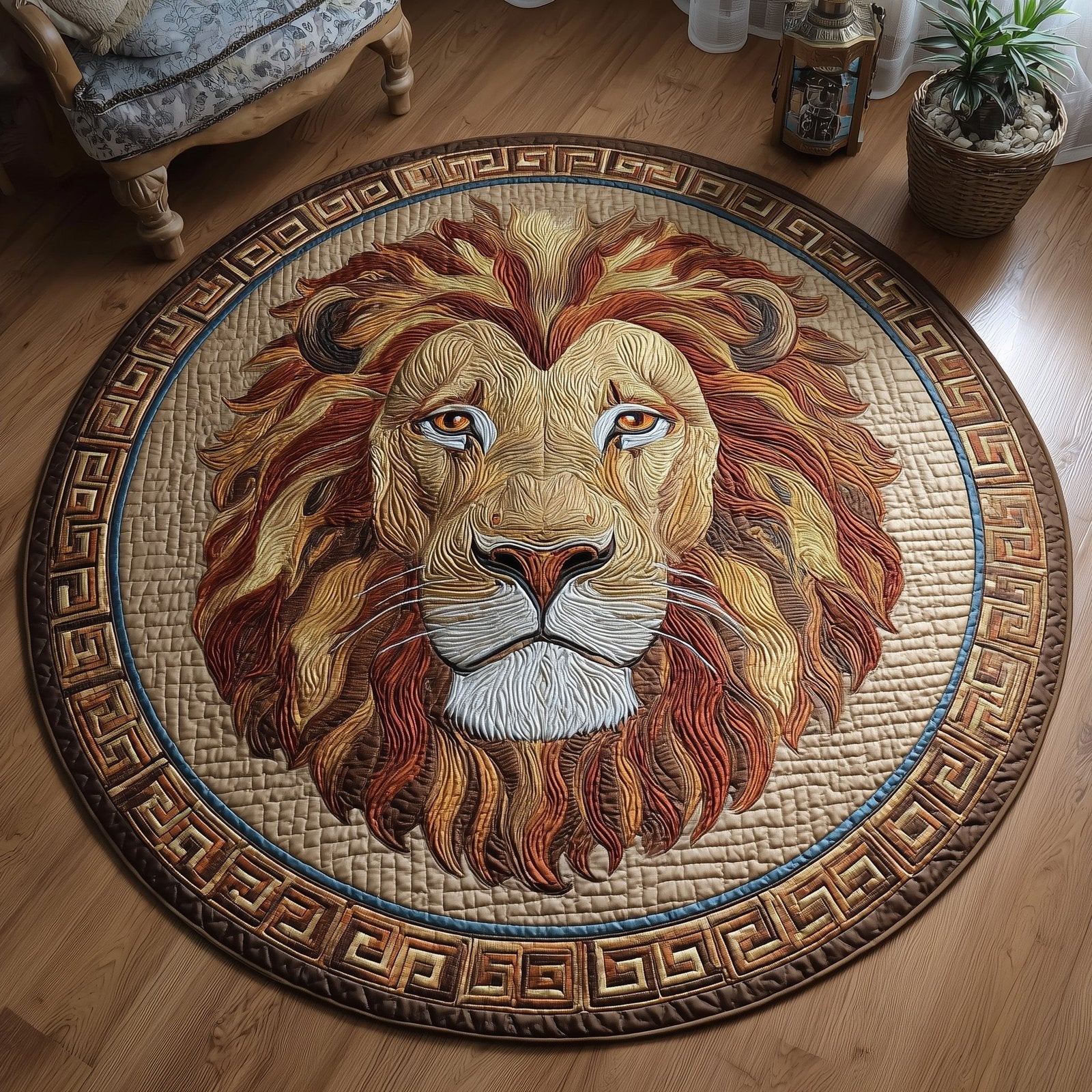 Greek Majesty Round Mat Rug - Nature Design | Serene Home Decor