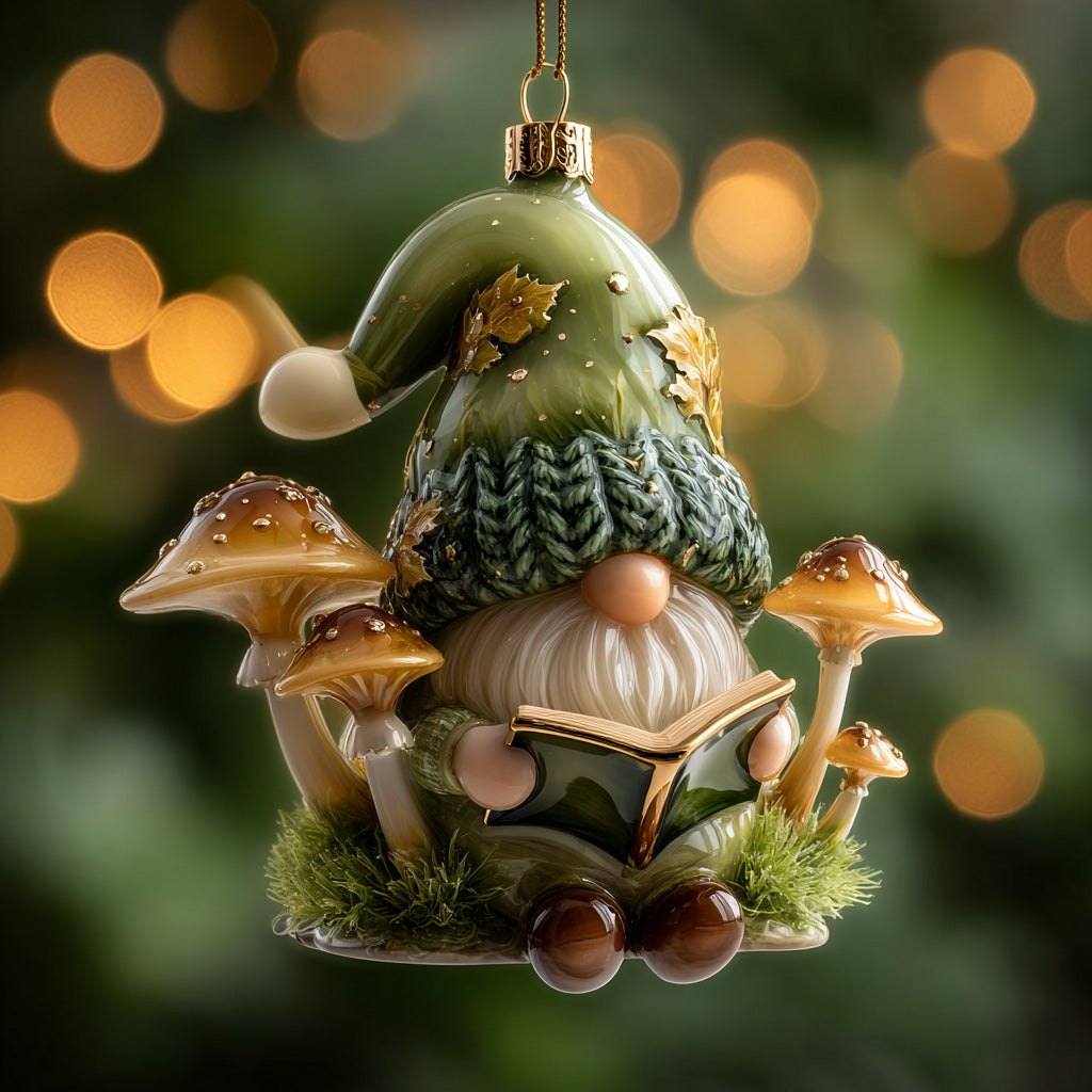 Green Winter Spirit Christmas Ornament