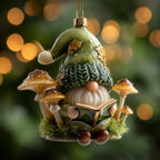 Green Winter Spirit Christmas Ornament
