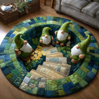 Green Blessing Round Mat Rug