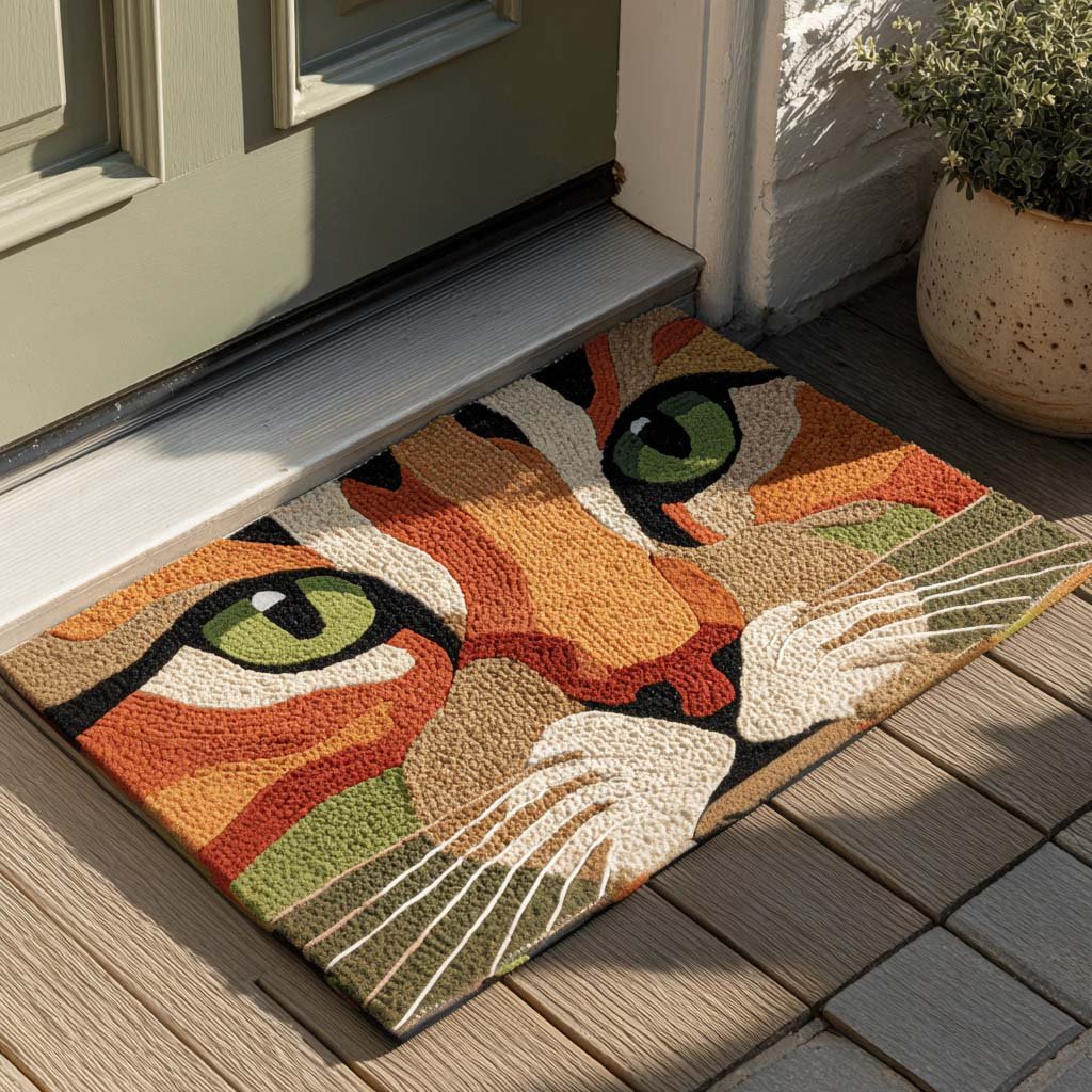 Green Eyes Doormat - Nature Design | Printed Welcome Doormat