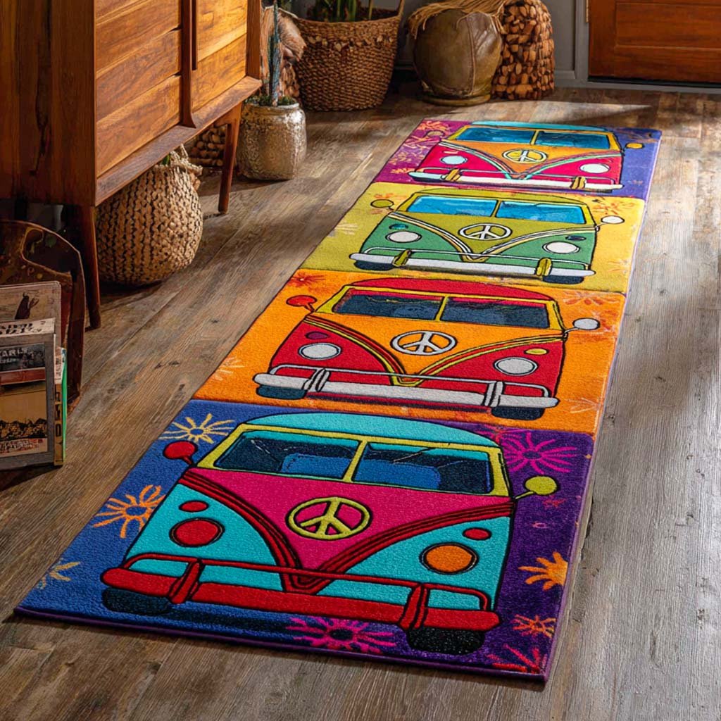 Groove Ride Runner Carpet Runner Rug - Cute Pet Design | Animal Printed Runner Rug