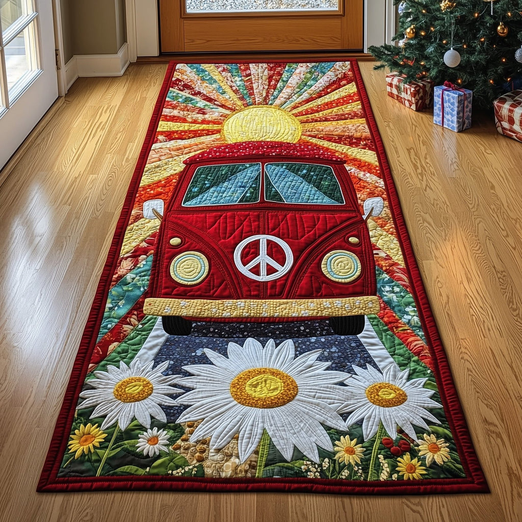 Groovy Van Trail Runner Rug - Nature Design | Serene Runner Rug