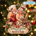 Growing Old Together Baking Love Christmas Ornament