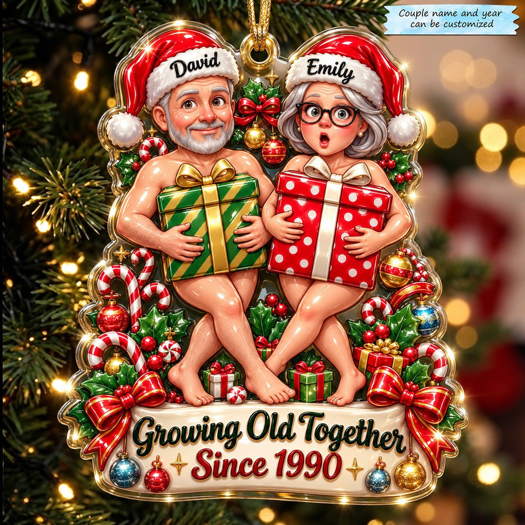 Growing Old Together Christmas Gifts Christmas Ornament