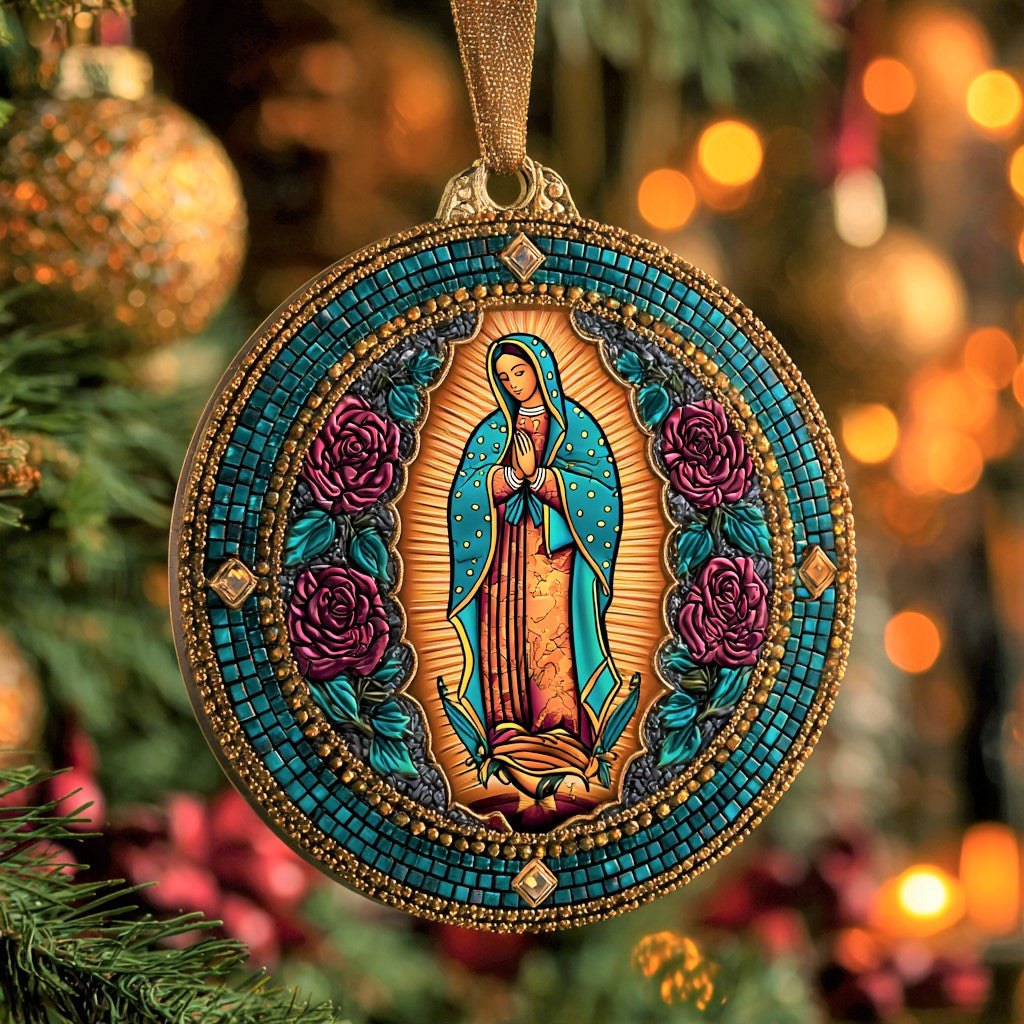Guadalupe Rose Christmas Ornament