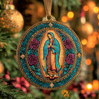 Guadalupe Rose Christmas Ornament