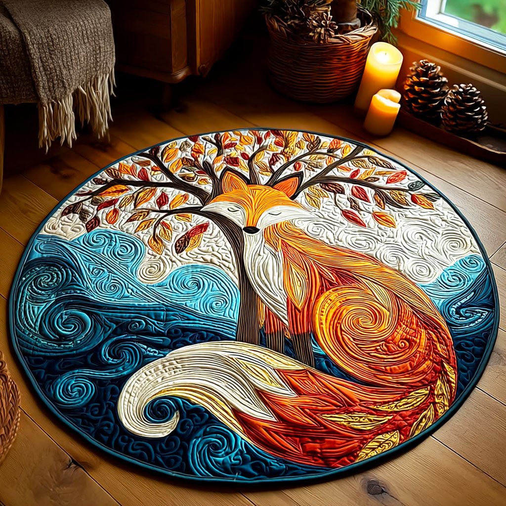 Guardian Of The Tree Round Mat Rug - Nature Design | Serene Home Decor