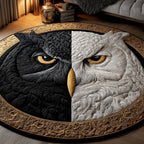 Guardian Owl Round Mat Rug - Cute Pet Design | Animal Printed Home Decor
