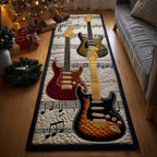 Guitar Runner Rug - Music Lover Design | Artistic Printed Runner Rug