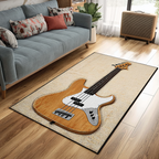 Guitar Soul area rug in a living room
