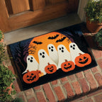 Halloween Ghosts Doormat - Seasonal Holiday Design | Printed Welcome Doormat