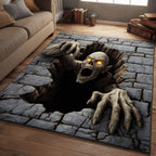 Halloween Horror area rug in a living room