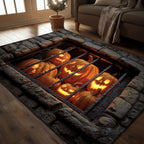 Halloween Horror area rug in a living room